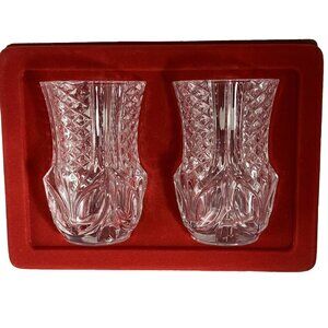 Crystal Violet Vases Mini Flower Vases 24% Lead Crystal Cristal D'Arques